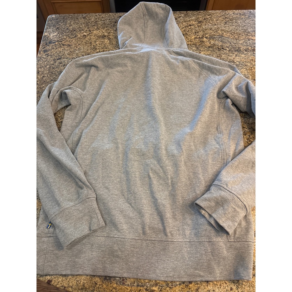 Fjallraven High Coast Hoodie Mens Medium Grey‎ 82258 Cotton Blend Pullover - Picture 8 of 8